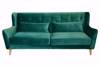 Luna sofa 3 seter, grønn velur