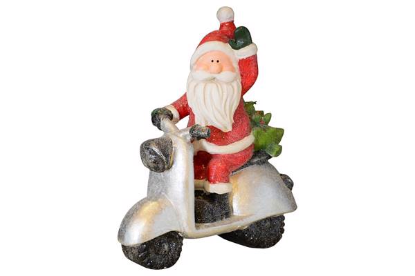 Santa on scooter