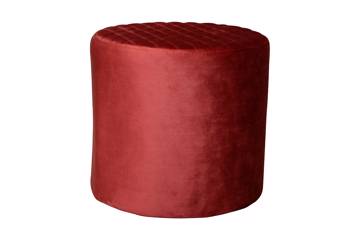 Ejby Pouf - Round - red velvet