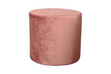 Ejby Pouf - Round - rose velvet