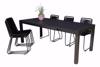 Bilde av Uttrekkbart bord, 200/275x100cm, sort og 6 Limosa stoler, sort