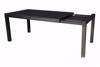 Bilde av Uttrekkbart bord, 200/275x100cm, sort og 6 Limosa stoler, grå