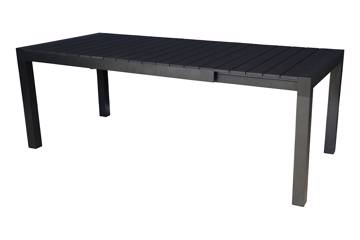 Noonwood uttrekkbartbord, sort 160/210x95cm