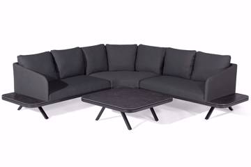 Bilde av Avena Venti Hjørnesofa med bord, mørk grå