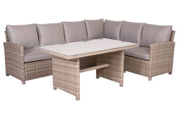 Moreno, vinkelsofa med bord 