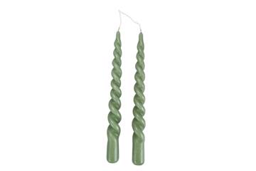 Twistlys 24cm, støvet oliven (2 lys)