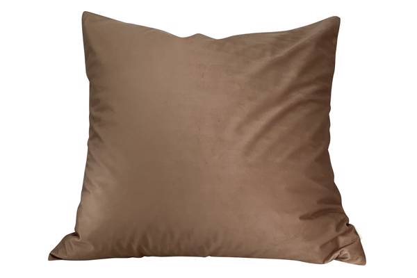 Putetrekk, Golden Beige, shiny velvet, 60x60cm