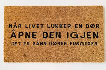 Dørmatte "Åpne den igjen" 40x70 cm