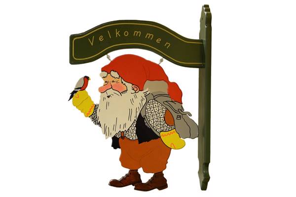 Nisse på vegg med dompapp