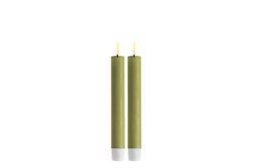 Oliven grønn LED kronelys – 2,2x15 cm