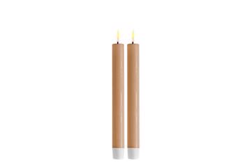 Karamell LED kronelys – 2,2x24 cm