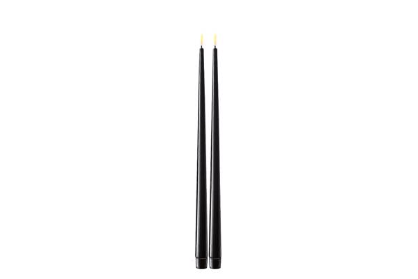 Sorte LED shiny dinner candle - 2,2x38 cm