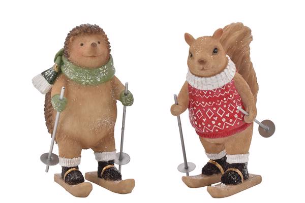 Conrad og Chris på ski