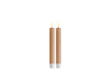 Karamell LED kronelys – 2,2x15 cm