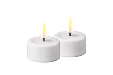 Hvite LED telys – 4,1x5 cm