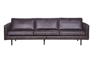 Rodeo 3 seter sofa, black