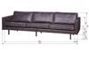 Bilde av Rodeo 3 seter sofa, black