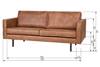 Bilde av Rodeo 2,5 seter sofa, Cognac