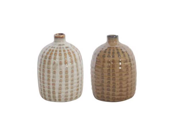 Elma vase, beige/karamell