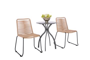 Menton kaffesett med Limosa stol, beige