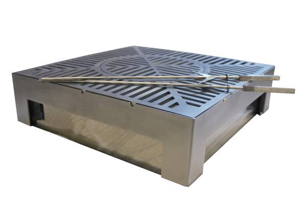 3-in-1 grill & wok, 80x80cm