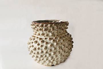 Keramikk vase, grå