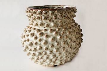 Keramikk vase, grå