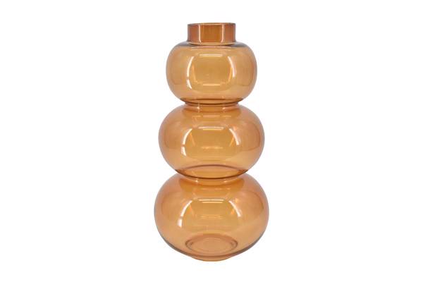 Elva glassvase, mocca