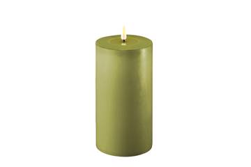 Oliven grønn LED kubbelys – 10×20 cm