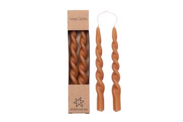 Twisted Candles, 2stk, Ginger