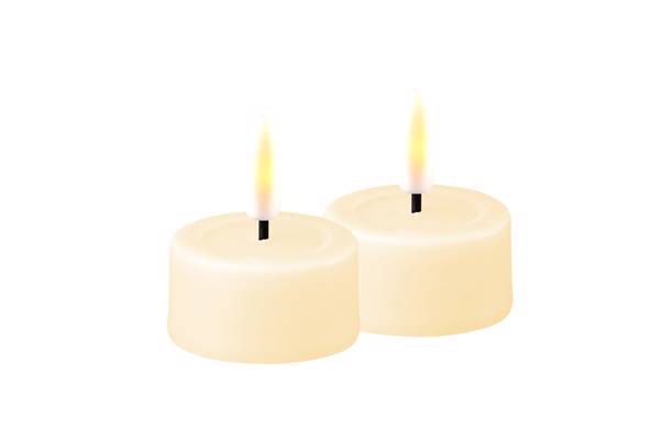 Krem LED telys – 4,1x5 cm