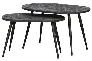 Ovale sidebord, sett med 2