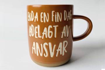 Krus "Ødelagt av ansvar", orange