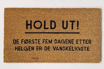 Dørmatte, Hold ut, 40x70cm