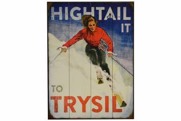 Treskilt Trysil, 43x58cm