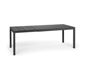 Rio uttrekkbart bord, 140/210x85cm, antrasitt