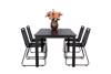 Bilde av Iowa uttrekkbart bord og 4 Limosa stoler, sort 