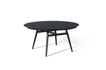 Lutea rundt spisebord, 145cm, mørk grå 