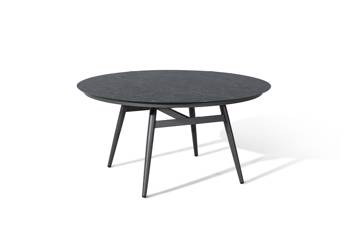 Lutea rundt spisebord, 145cm, lys grå 