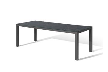 Lutea rektangulært spisebord, lys grå 