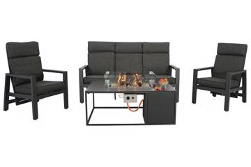 Montana justerbart sofasett med peisbord