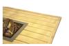 Bilde av Fir. alubord, beige med firkant innsettbar