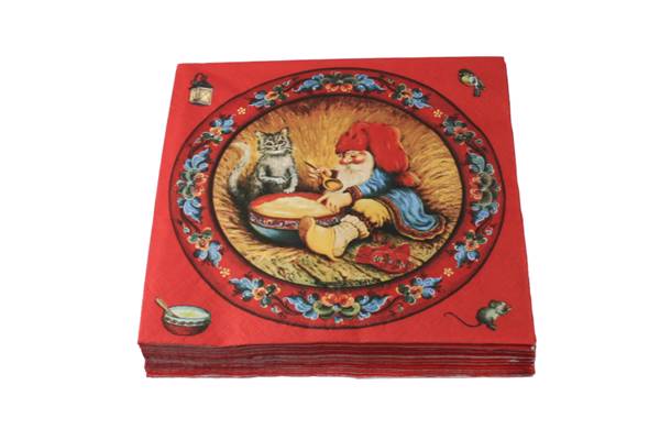 Servietter, julestemning 