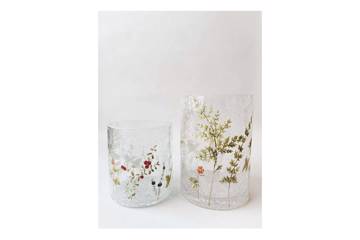 Lysglass krakelert, lyng