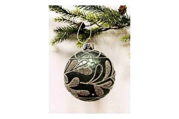 Julekule,klassisk - grønn