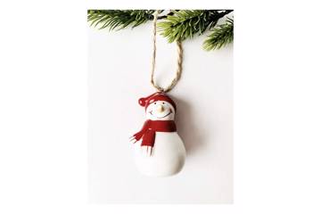 Heng med snømann
