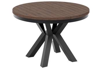 Heima rundt spisebord, brun ø120/196cm