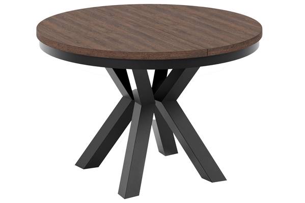 Heima rundt spisebord, brun ø120/196cm