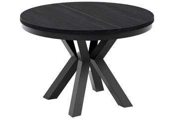 Heima rundt spisebord, sort D120/196cm