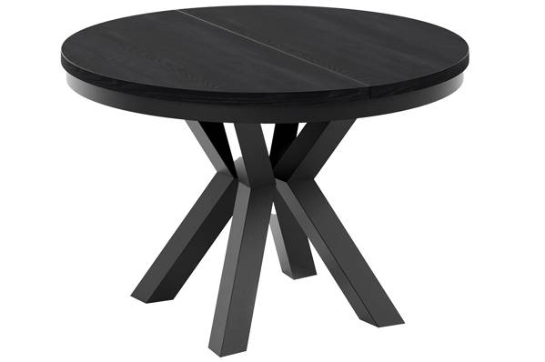 Heima rundt spisebord, sort D120/196cm